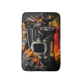  warm staafje in vlammen badmat (Voorkant Verticaal)