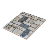 Warm stenen bakstenen patroon tegeltje (Zijkant)