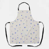 Warm Stone Japanese Gentian Floral Pattern Schort (Voorkant)