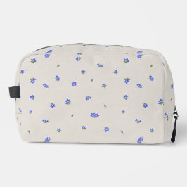 Warm Stone Japanese Gentian Floral Pattern Toilettasje