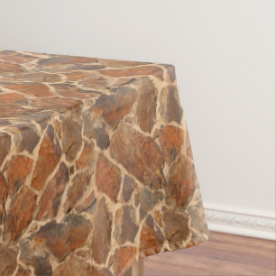 Warm Stonewall Pattern Golden Tafelkleed