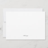 Warm Summer Flower Wedding Invitations Kaart (Achterkant)
