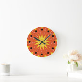 Warm Sun Coordinating Spa Wall Clock Ronde Klok (Huis)
