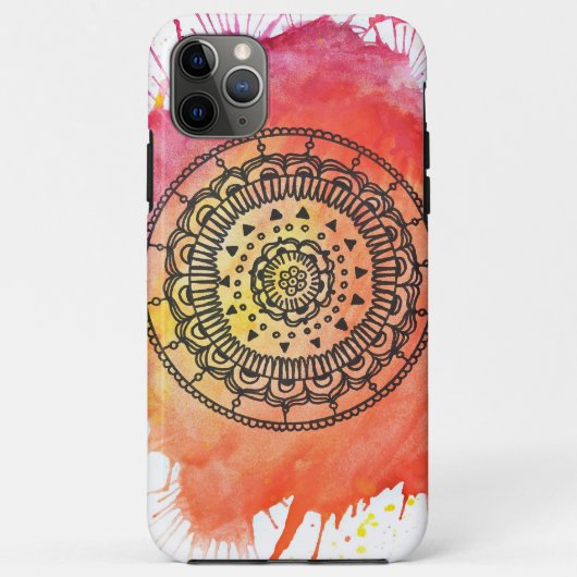 Warm Sun Mandala door Megaflora Case-Mate iPhone Case (Achterkant)