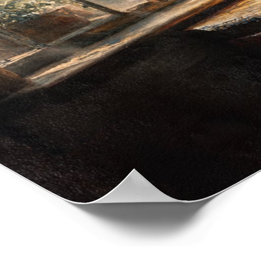 Warm Sunlight in Heirloom Kitchen Window Poster (Hoek)