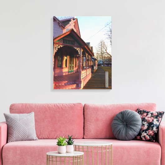 Warm Sunset on Gingerbrood - Martha's wijntuin Canvas Afdruk (Insitu (Woonkamer))