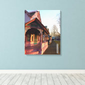 Warm Sunset on Gingerbrood - Martha's wijntuin Canvas Afdruk (Insitu (Houten vloer))