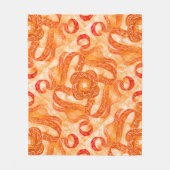 Warm Sunset Swirl  Fleece Deken (Voorkant)