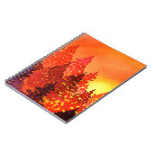 Warm Sunset Waterverf Trees Notitieboek (Linkerzijde)