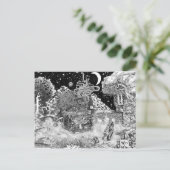 Warm tegen de nacht briefkaart (Staand voorkant)