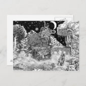 Warm tegen de nacht briefkaart (Voorkant / Achterkant)