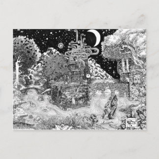 Warm tegen de nacht briefkaart