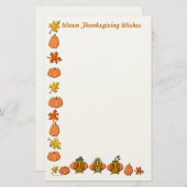 Warm Thanksgiving Wish Briefpapier (Voorkant / Achterkant)