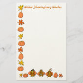 Warm Thanksgiving Wish Briefpapier (Voorkant)