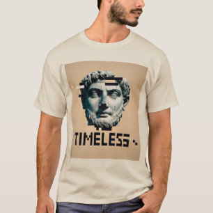 Warm tijdloos Glitch T-shirt – Retro Classic Vibe