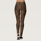 Warm Timeless Rich Brown and Dark Brown Earthy Leggings (Achterkant)