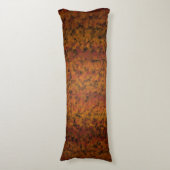 Warm tinten mozaïek stijl ontwerp lichaamskussen (Voorkant Verticaal)