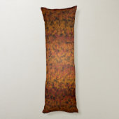 Warm tinten mozaïek stijl ontwerp lichaamskussen (Achterkant (Verticaal))