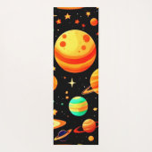 Warm-Toned Cosmic Cartoon Art Yogamat (Achterkant)