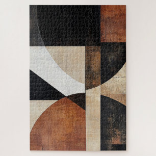 Warm-Toned geometrisch ontwerp voor rustieke stijl Legpuzzel
