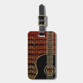 Warm Tones Guitar ID280 Bagagelabel (Voorkant verticaal)