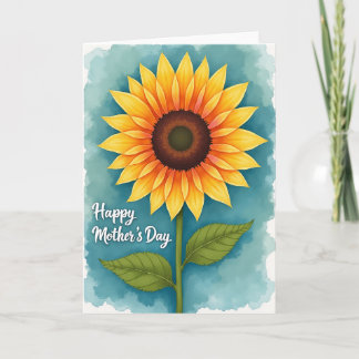 Warm Tones Mothers Day Art Card Kaart
