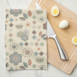 Warm Tones Natuur Mid Century Modern Theedoek<br><div class="desc">Voor een ontspannen aardetoon midden in de eeuw gevoel in uw keuken,  deze retro geïnspireerde keukenhanddoek is perfect voor dat accent dat u zoekt... hang het aan uw ovendeur!</div>