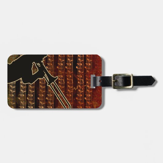 Warm Tones Trombone ID280 Bagagelabel (Voorkant horizontaal)