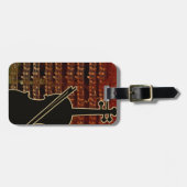 Warm Tones Violin ID280 Bagagelabel (Voorkant horizontaal)