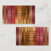 Warm Tones Waterverf Stripes Visitekaartje (Voorkant / Achterkant)