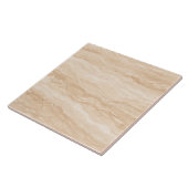 Warm Travertine Stone – Premium Ceramic Tile Tegeltje (Zijkant)