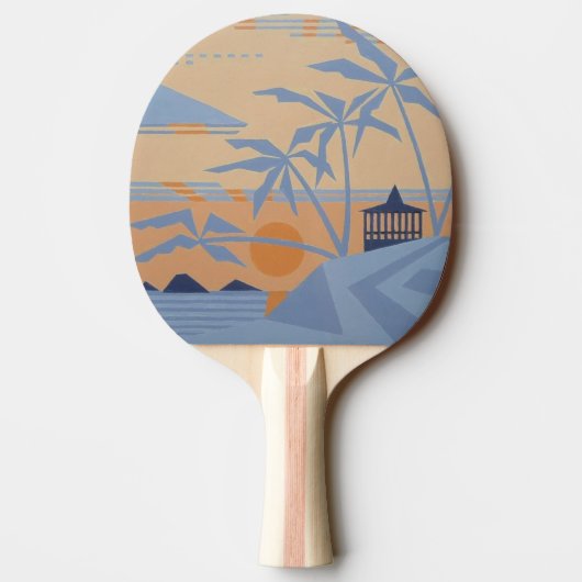 WARM TROPICS Ping-Pong Paddle Tafeltennisbatje (Achterkant)