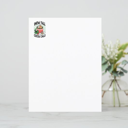 Warm Up Met Sneeuw Herfst Cacao Oproepen - Winter  (Staand voorkant)