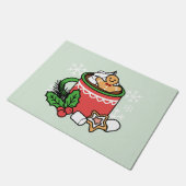 Warm Up Met Sneeuw Herfst Cacao Oproepen - Winter Deurmat (Schuin)