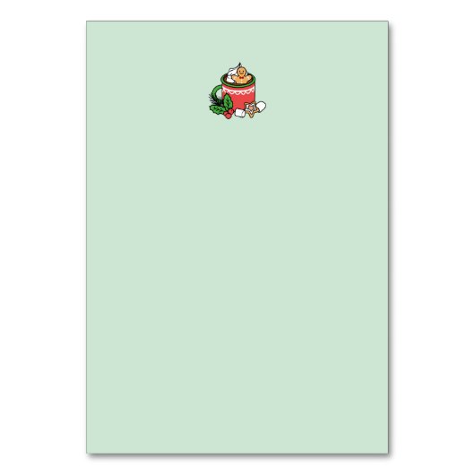 Warm Up Met Sneeuw Herfst Cacao Oproepen - Winter  Kaart (Achterkant)