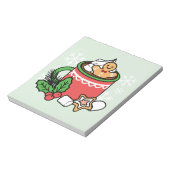 Warm Up Met Sneeuw Herfst Cacao Oproepen - Winter  Notitieblok (Linkerzijde)