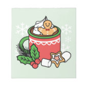 Warm Up Met Sneeuw Herfst Cacao Oproepen - Winter Notitieblok (Voorkant)