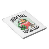 Warm Up Met Sneeuw Herfst Cacao Oproepen - Winter Notitieblok (Schuin)