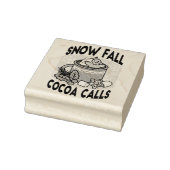 Warm Up Met Sneeuw Herfst Cacao Oproepen - Winter  Rubberstempel (Stempel)