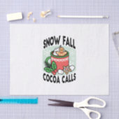 Warm Up Met Sneeuw Herfst Cacao Oproepen - Winter  Tissuepapier (Craft)