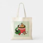 Warm Up Met Sneeuw Herfst Cacao Oproepen - Winter Tote Bag (Achterkant)
