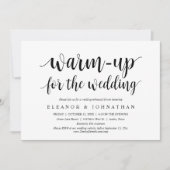 Warm-up voor de bruiloft, repetitieve feest kaart (Voorkant)
