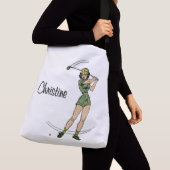 Warm Up voor Golfen Personal Lady Golfer Crossbody Tas (Dichtbij)