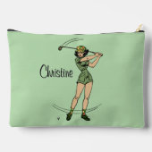 Warm Up voor Golfen Personal Lady Golfer Green Etui (Achterkant)