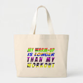 Warm-Up Wins Grote Tote Bag (Voorkant)