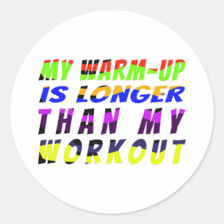 Warm-Up Wins Ronde Sticker