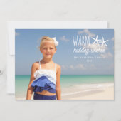 Warm vakantie wensen Kerstmis foto groet Feestdagenkaart (Voorkant)