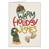 Warm vakantie wensen Wenskaart (Voorkant)