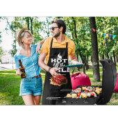 Warm van de grill schort