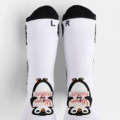 Warm van nature: Schattige Pinguïn met Speelse Tek Sokken (Top)